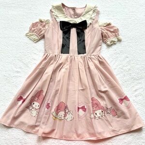 Ank Rouge My Melody Dress Size M Lolita Jirai Kei Kawaii Pink Kuromi Japan Pink